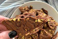 Effortless Pistachio Brownie Bark