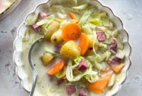 Velvety Corned Beef and Cabbage Soup