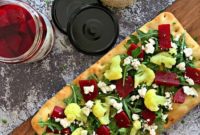 Zingy Flatbread with Pickled Crunch