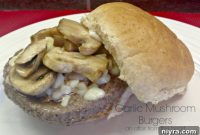 Gourmet Garlic Mushroom Burgers, Simplified