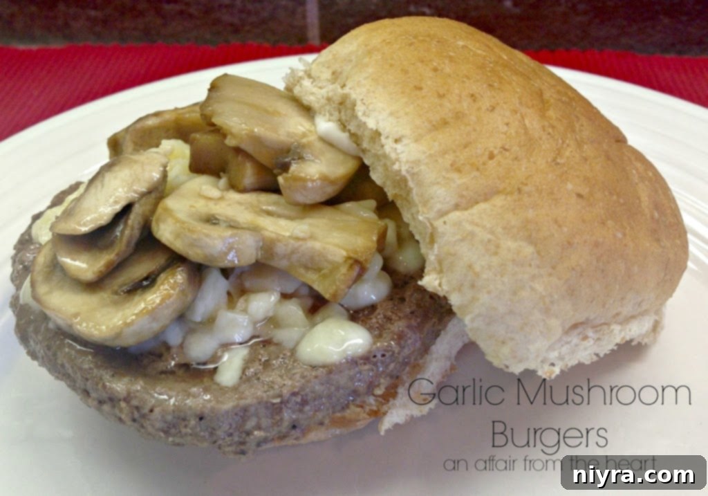 Gourmet Garlic Mushroom Burgers, Simplified 1 featured 152