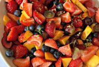 Vibrant Summer Fruit Salad with Tangy Honey-Lime Poppy Seed Dressing