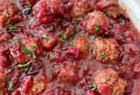 Dorothy’s Zesty Cranberry Meatballs