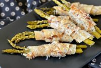 Crispy Pickled Asparagus Bacon Cheese Rolls