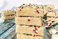 Heavenly White Chocolate Peppermint Fudge
