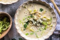 Velvet Cabbage and Blue Cheese Soup