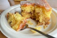 Sweet Glazed Honey Bun Cake