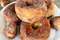 Easy Air Fryer Pumpkin Spice Biscuit Donuts