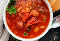Grandmas Hearty Instant Pot Ham and Bean Soup