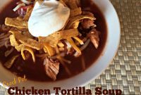 Effortless Slow Cooker Chicken Tortilla Soup
