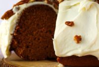 Cinderella Pumpkin Bundt Cake with Cream Cheese Frosting
