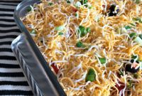 Elevated Mexican Layered Bean Dip