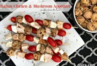 Savory Italian Chicken Mushroom Bites