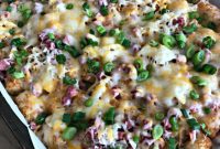 Sheet Pan Reuben Tater Tot Nachos