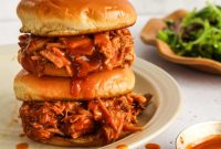 Sweet & Smoky Dr. Pepper BBQ Pork Sandwiches