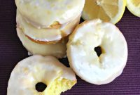 Bright Lemon Glazed Baked Donuts
