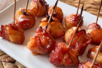BBQ Bacon Water Chestnut Poppers