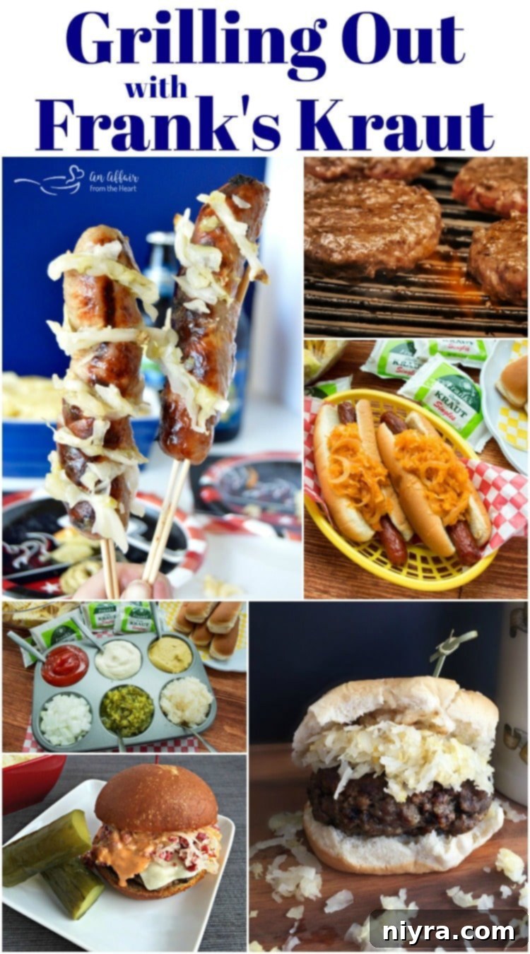 Frank's Kraut: A Griller's Delight 3 Get ready for delicious grilling recipes with Frank's Kraut. Pin this image!