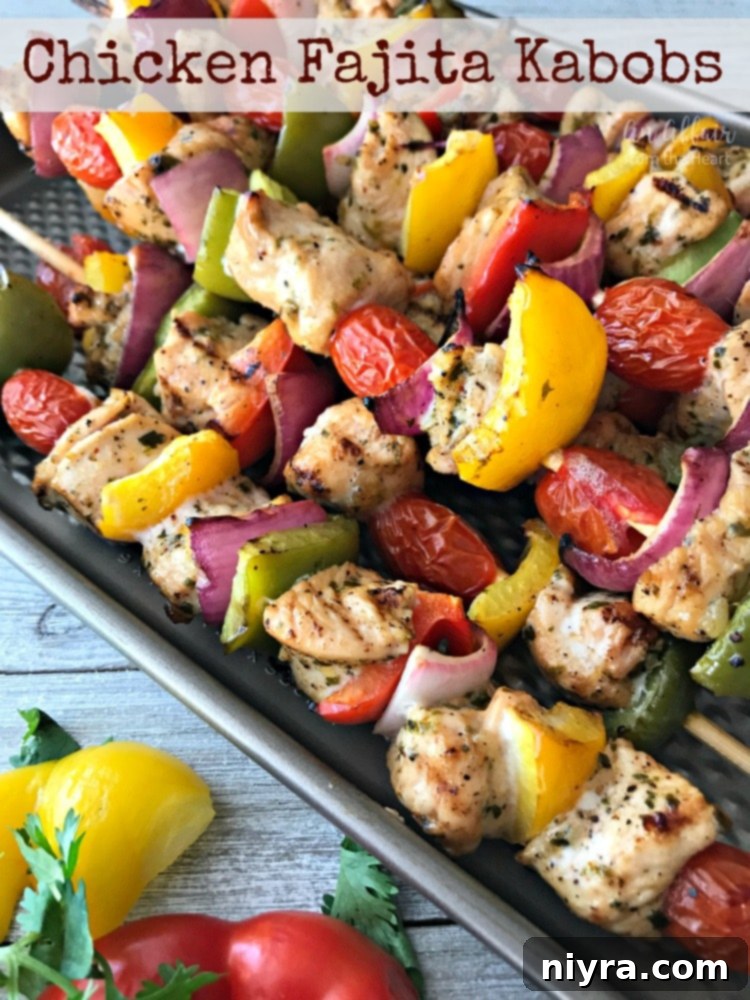 Chicken Fajita Kabobs - HERO