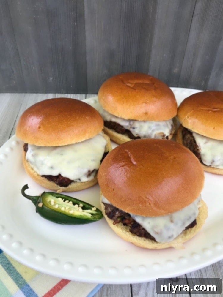 Krautfire Bacon Burger 6 Finished Spicy Bacon Kraut Burgers, perfectly grilled and ready to be served.