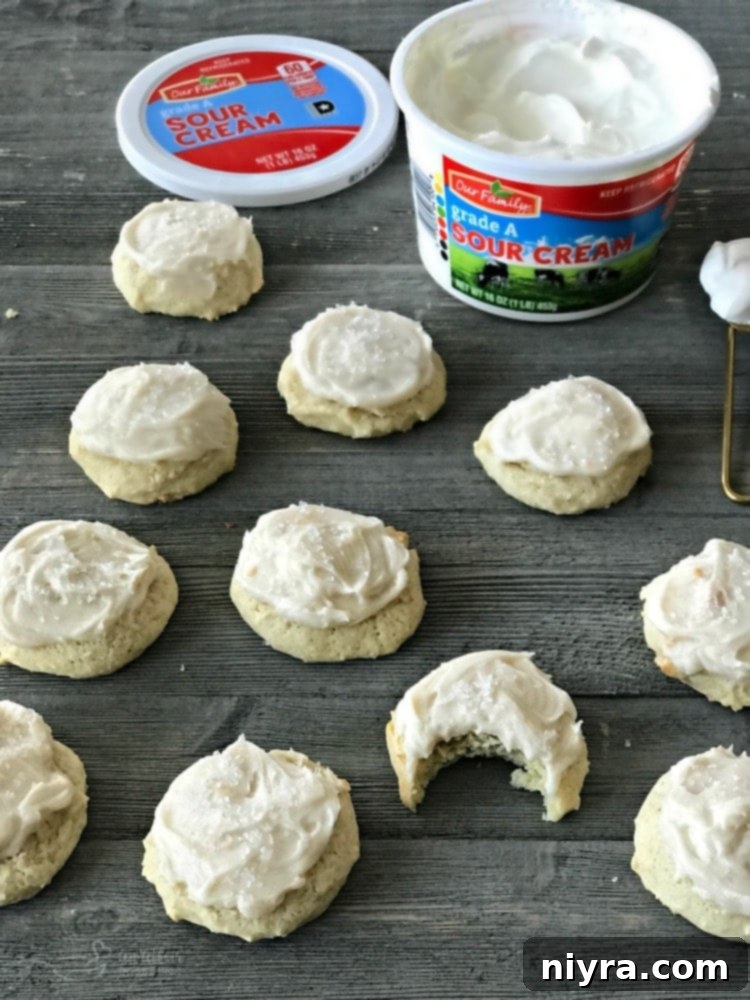 Old Fashioned Sour Cream Sugar Cookies featuring Our Family Brand Sour Cream.