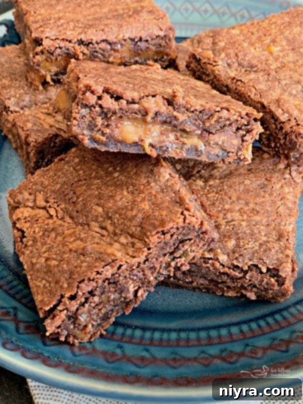 Twice the chocolate in these Double Chocolate Caramel Brownies, a rich and decadent dessert perfect for any occasion.
