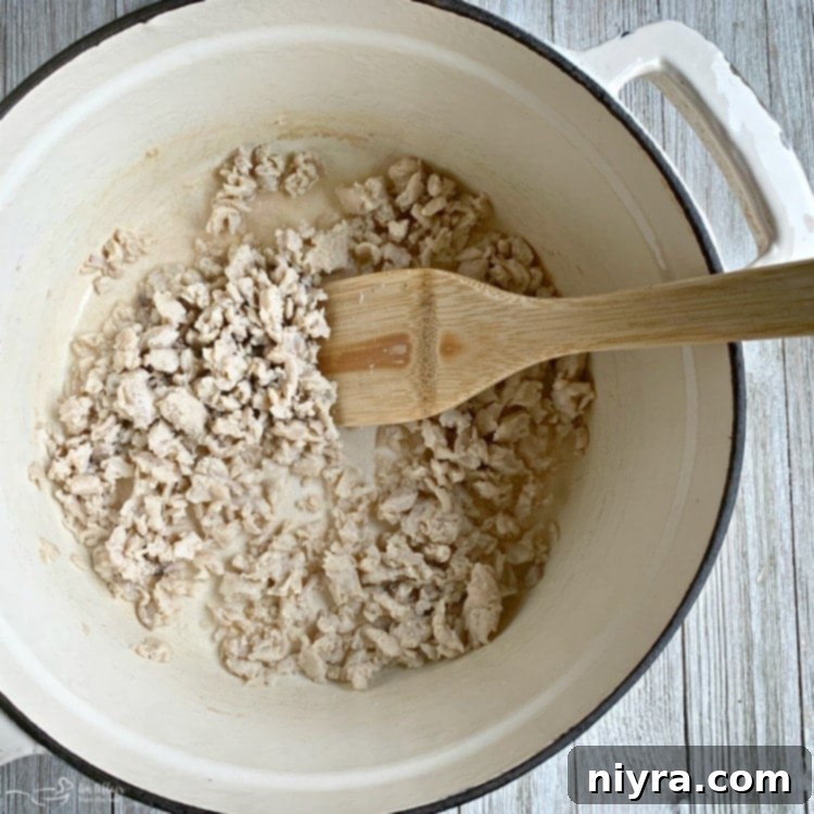 Gary's Easy 20-Minute Chicken and Noodles 7 Preparing Gary's QuickSteak Chicken for noodles