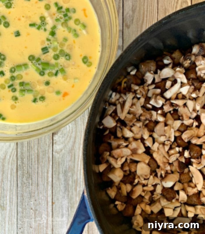 Dutch Oven Brunch Bake - Sausage Egg Casserole