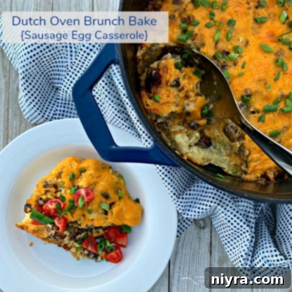 Overnight Dutch Oven Breakfast Casserole
