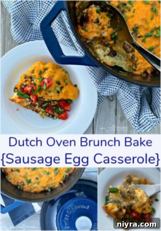 Overnight Dutch Oven Breakfast Casserole