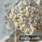 Overhead Winter Wonderland Snack Mix