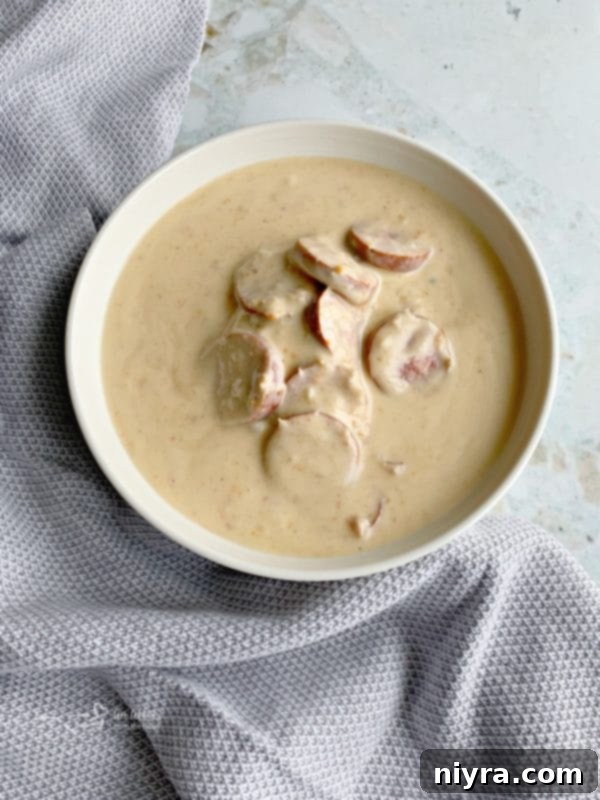 Hearty Instant Pot Beer Cheese Soup with Tangy Kraut and Smoked Kielbasa 7 Creamy Instant Pot Beer Cheese Soup with Kraut and Kielbasa cooking