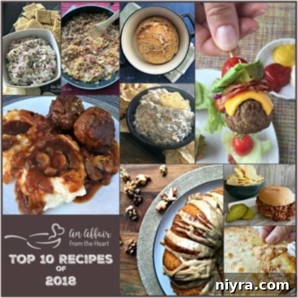 Best of 2018 An Affair from the Heart - A collection of the most popular and loved recipes from the past year, as chosen by readers.