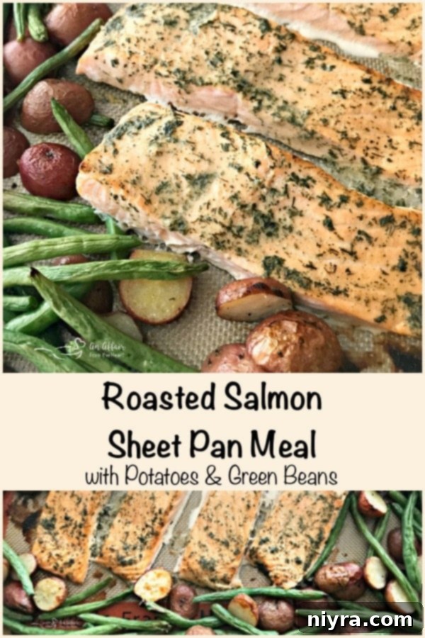 Roasted Salmon Sheet Pan Meal with Potatoes & Green Beans