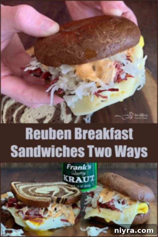 Reuben Breakfast Sandwiches Two Ways