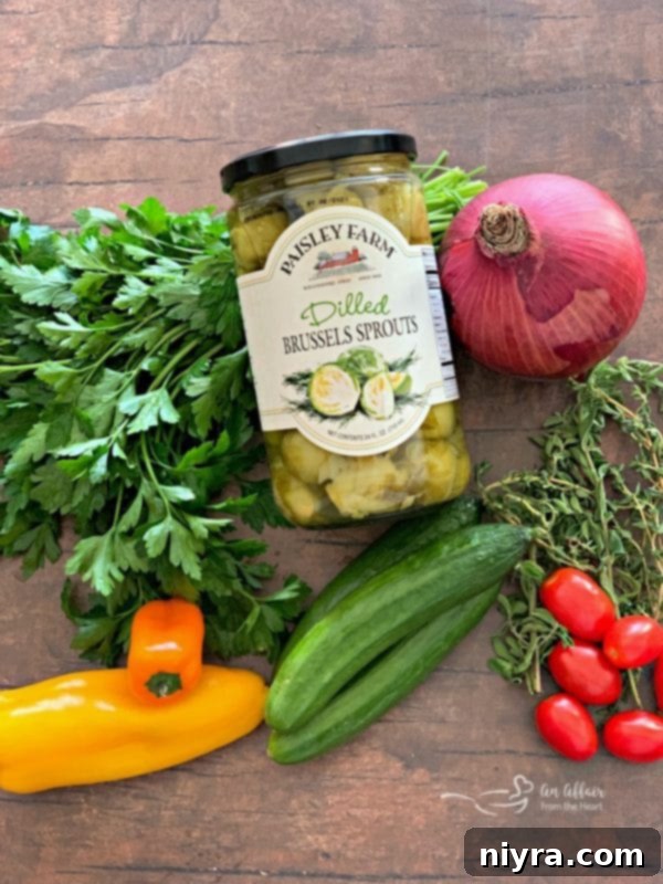 Jar of Paisley Farm Dilled Brussels Sprouts