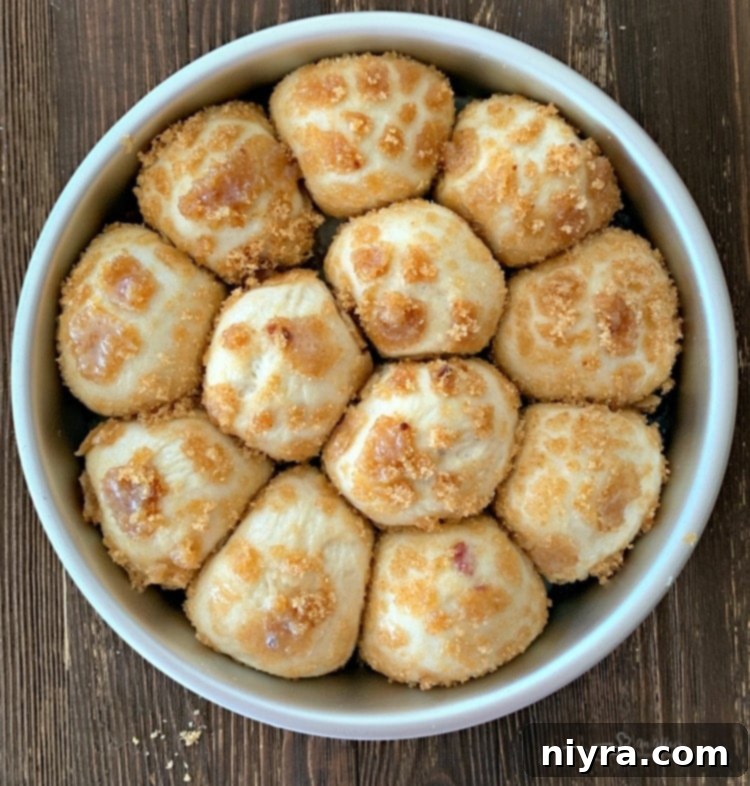 Blueberry sweet rolls dough after rising