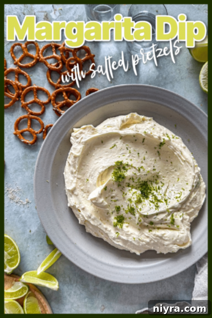 A festive spread featuring Margarita Dip and other appetizers.