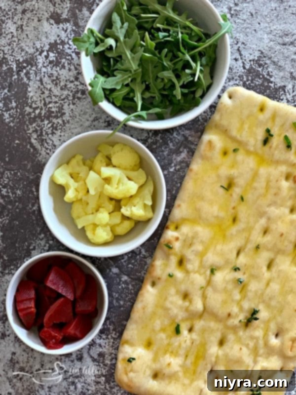 Zingy Flatbread with Pickled Crunch 7 Flatbread with Pickled Veggies