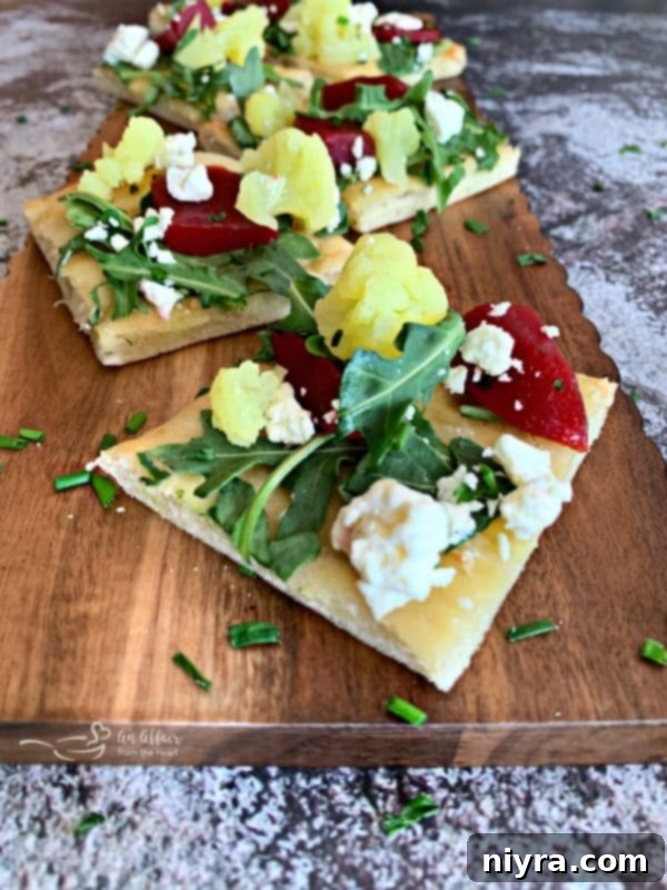 Zingy Flatbread with Pickled Crunch 8 Flatbread with Pickled Veggies