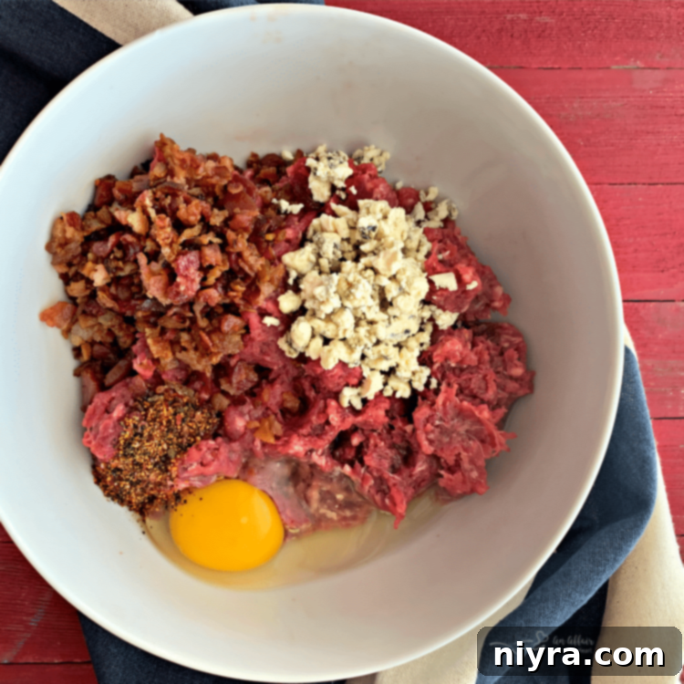 Patriot's Bleu Burger 5 Red, White & Bleu Burger