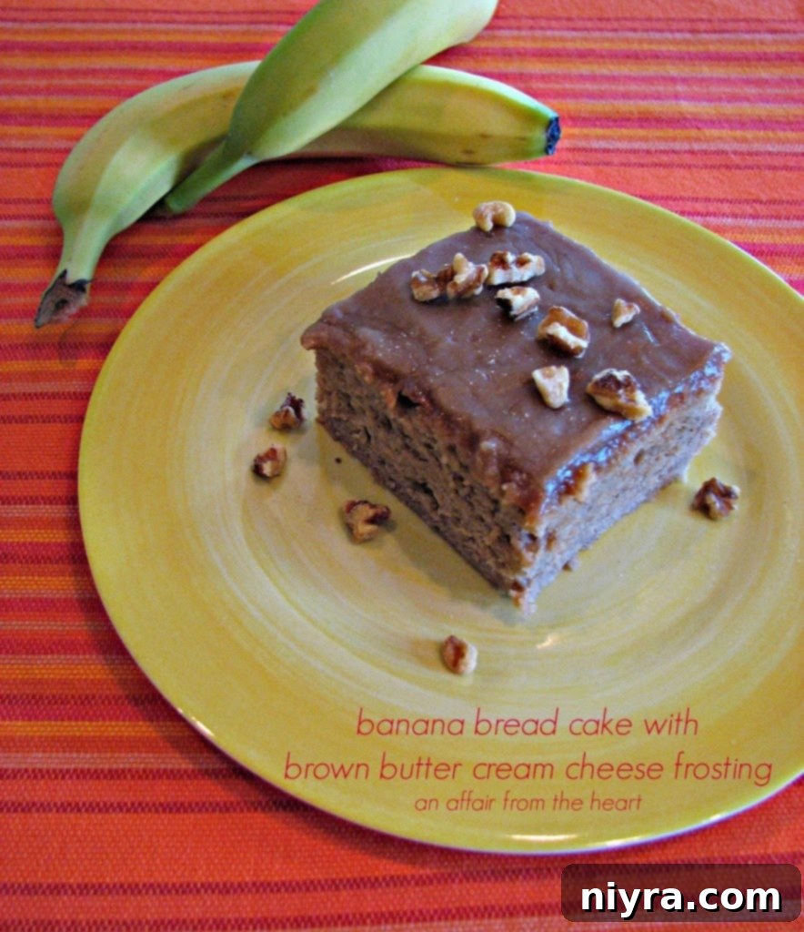 Banana Cake Ready for Frosting