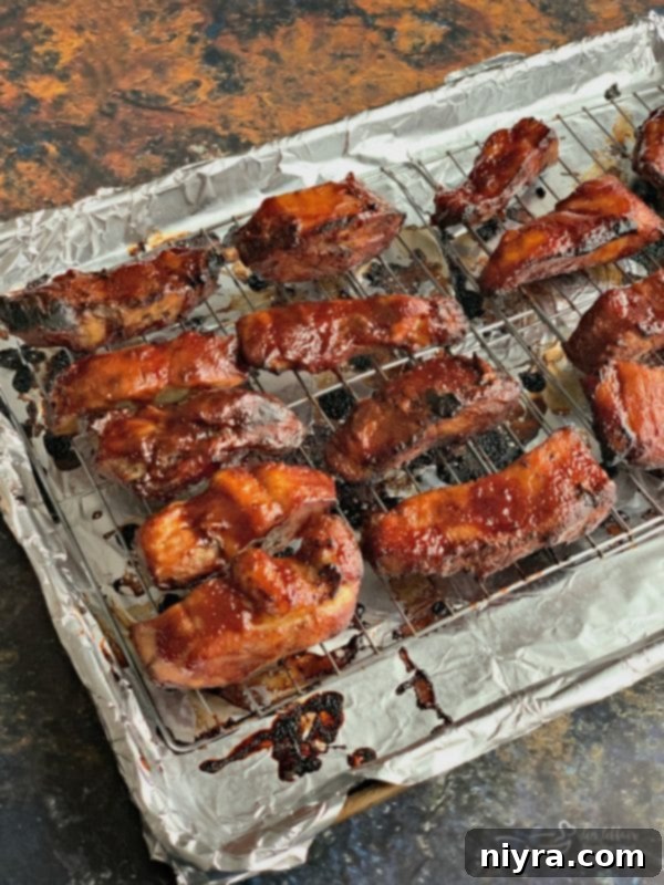 Tender Instant Pot Dr Pepper BBQ Pork Ribs 11 Slow Cooker Dr. Pepper BBQ Ribs glazed in oven