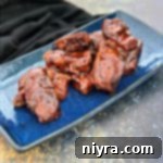 Tender Instant Pot Dr Pepper BBQ Pork Ribs 19 Instant Pot Dr. Pepper BBQ Pork Ribs plated