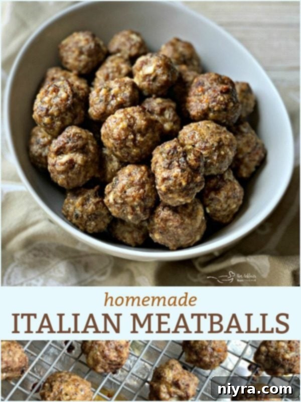 Homemade Italian Style Meatballs
