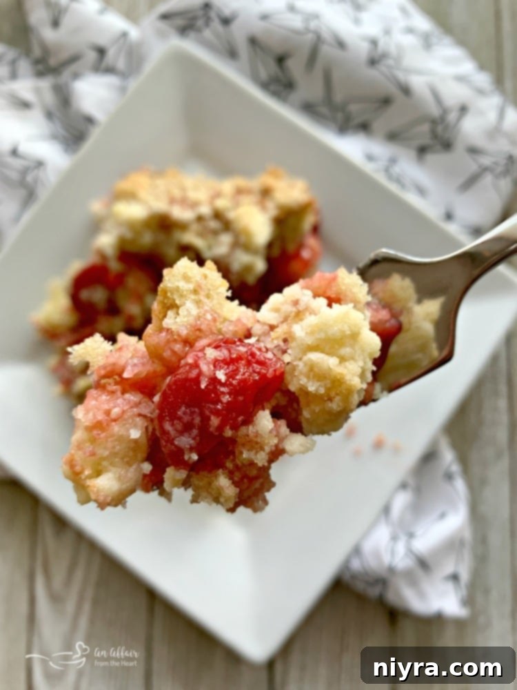 Cherry Filled Coffee Cake bite