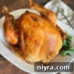 Perfect Turkey on a white serving platter