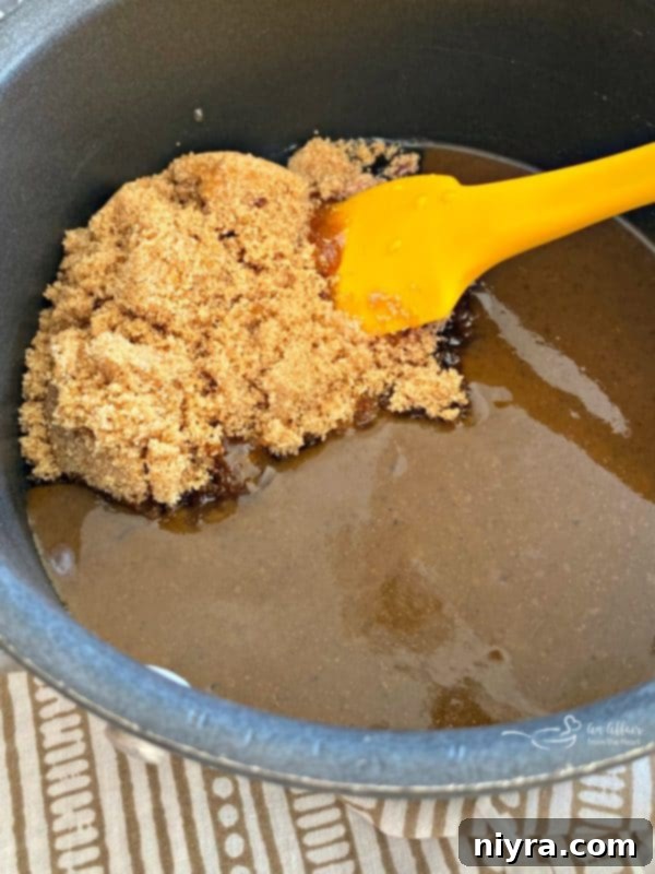 Ingredients for Jamaican Jerk Glaze being combined