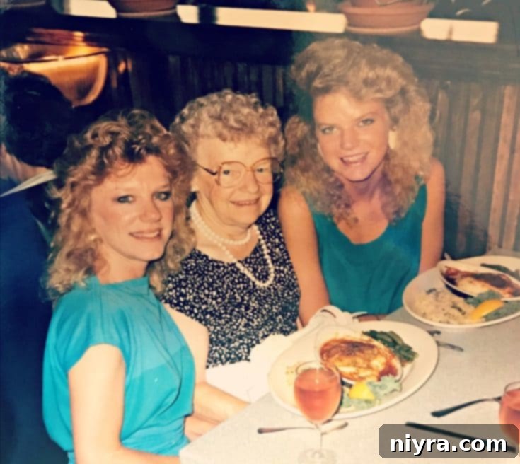 The author with her Mom and Grandma in the late 1980s.