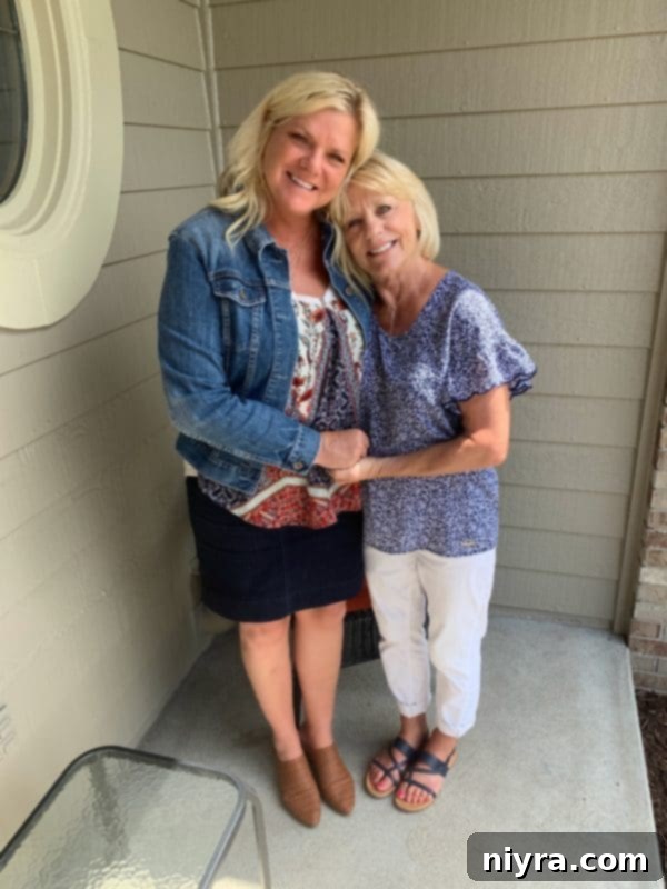 The author and her Mom in 2019.